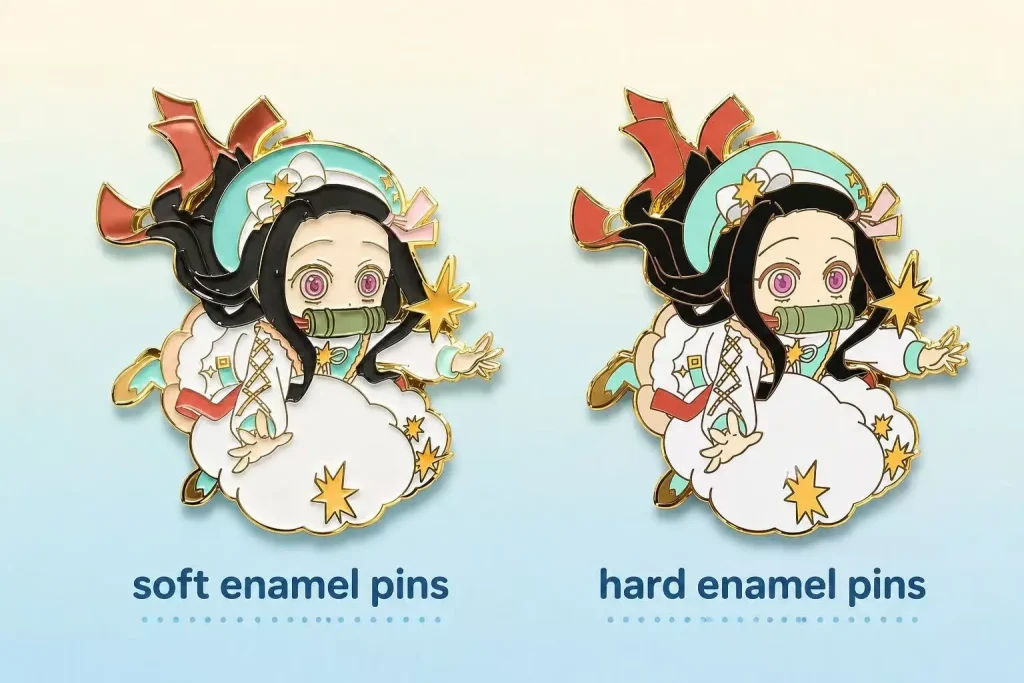 hard vs soft enamel pin