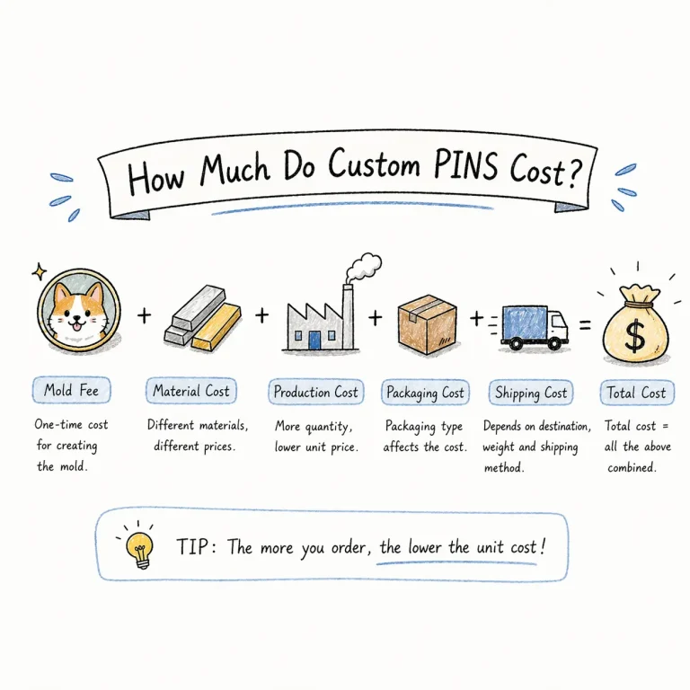 how much custom pins