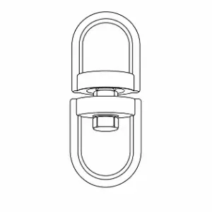 Oval Swivel Connector + $0.98/pc