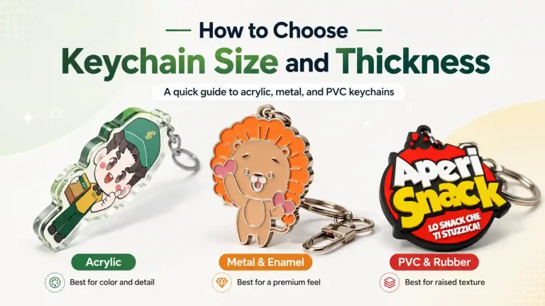 Custom Keychain Size and Thickness Guide