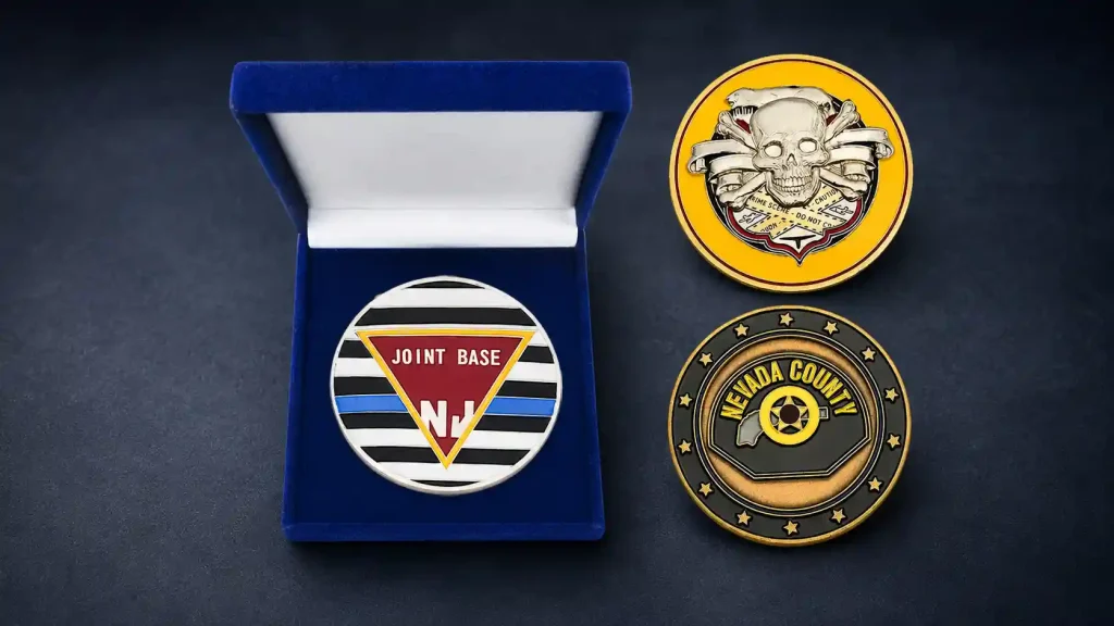 custom military coins no moq