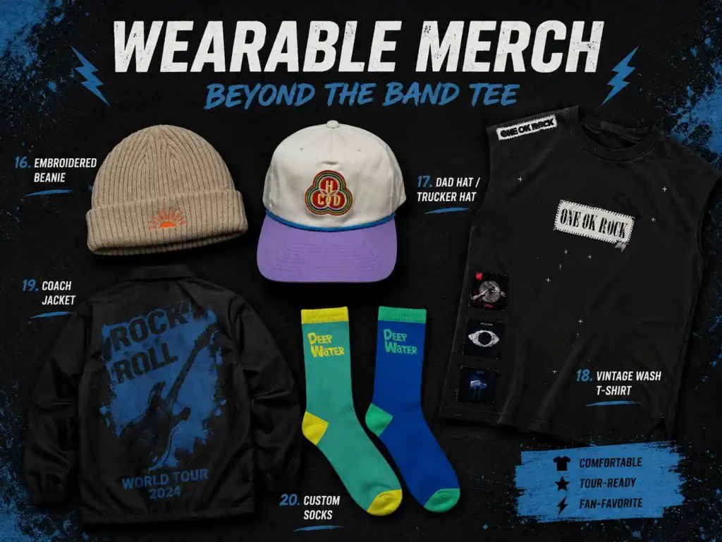 Wearable Merch Beyond the Standard Band Tee