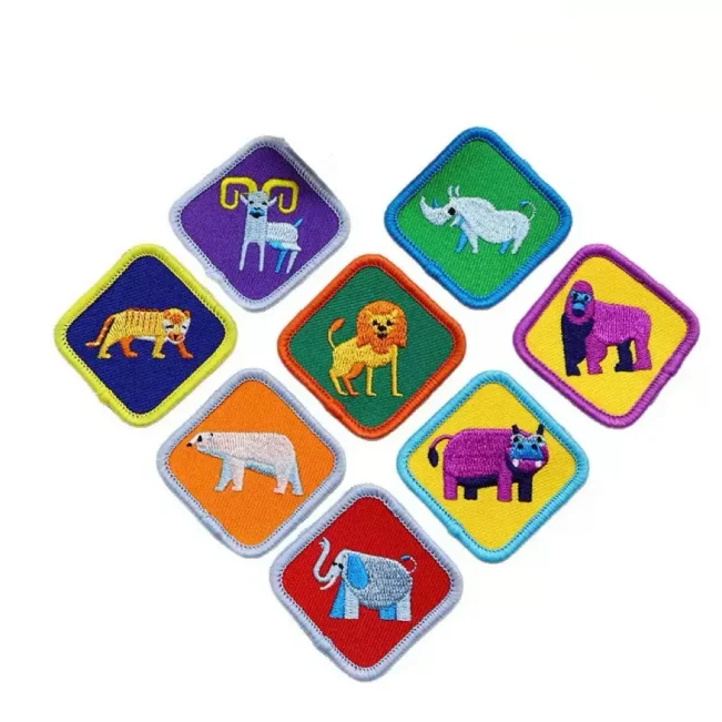 Custom embroidered patches with Velcro backing thumbnail